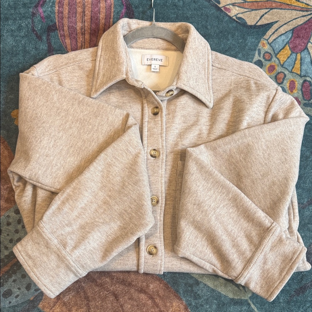 Evereve Fleece Button-up, Small